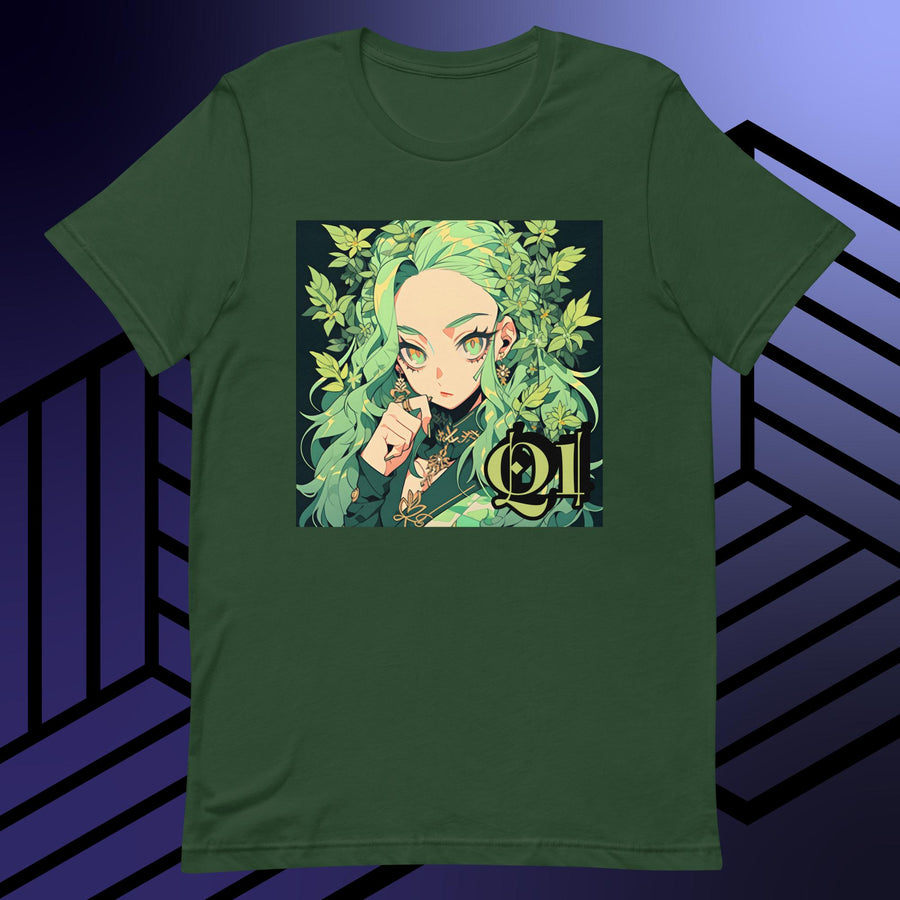 Canna Queen unisex t-shirt, forest green