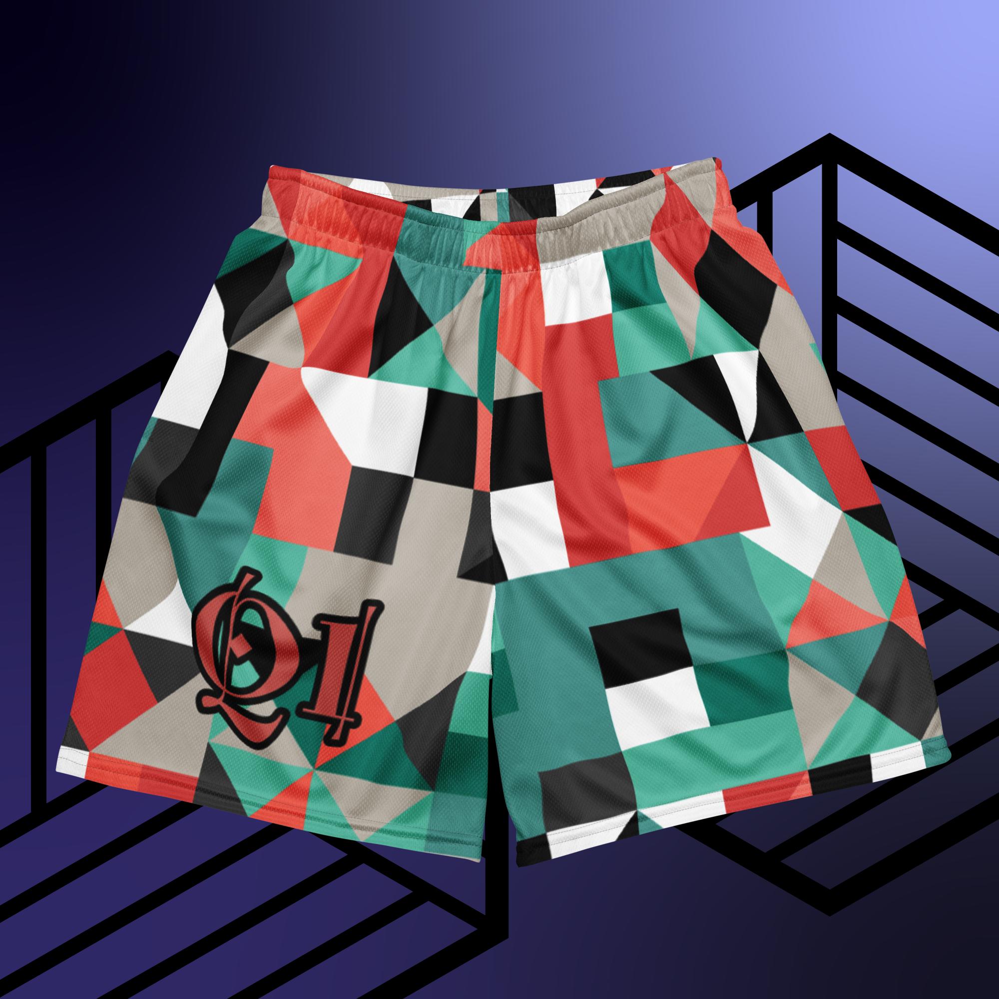 Pixilated Unisex mesh shorts