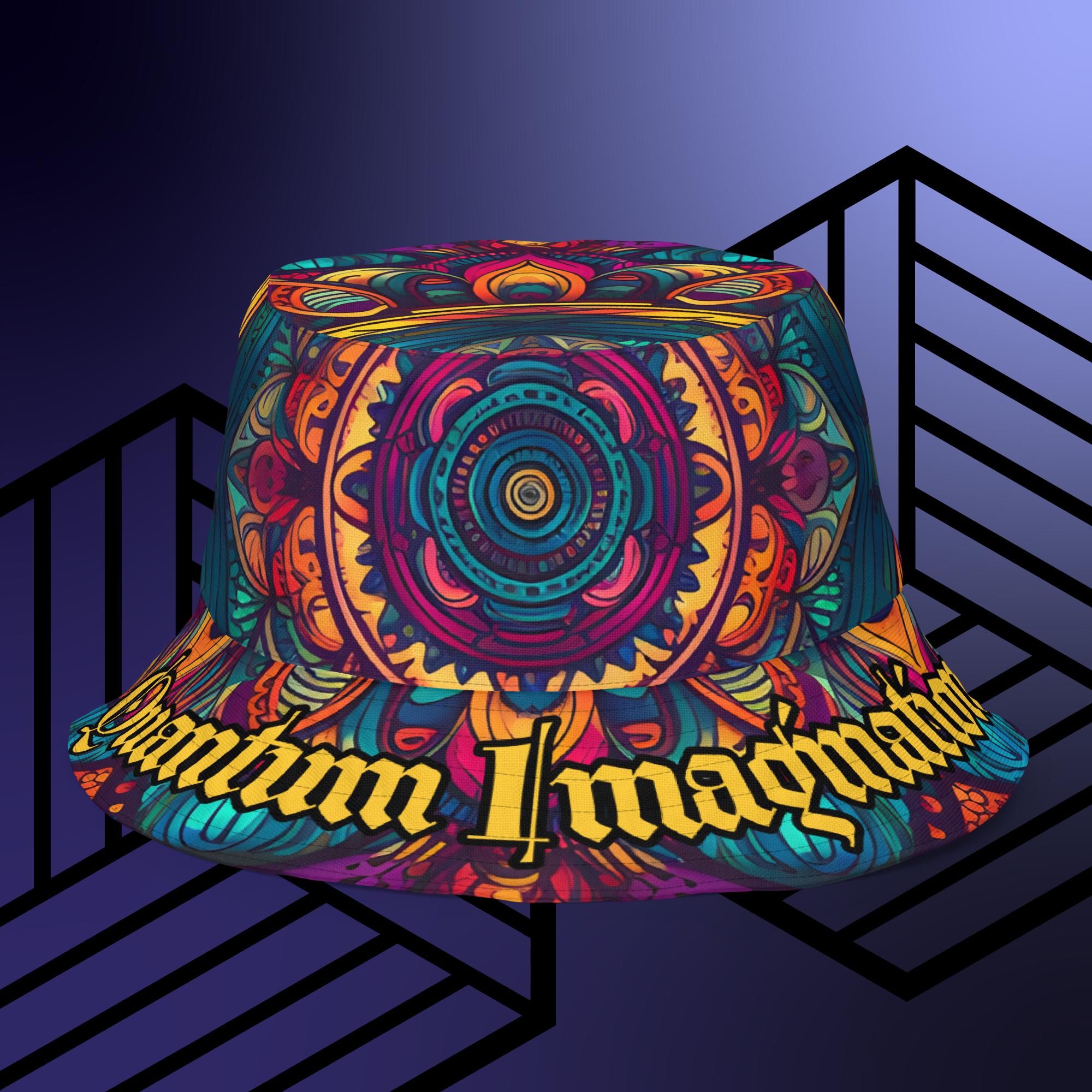 Psychedelic Mandala Reversible bucket hat