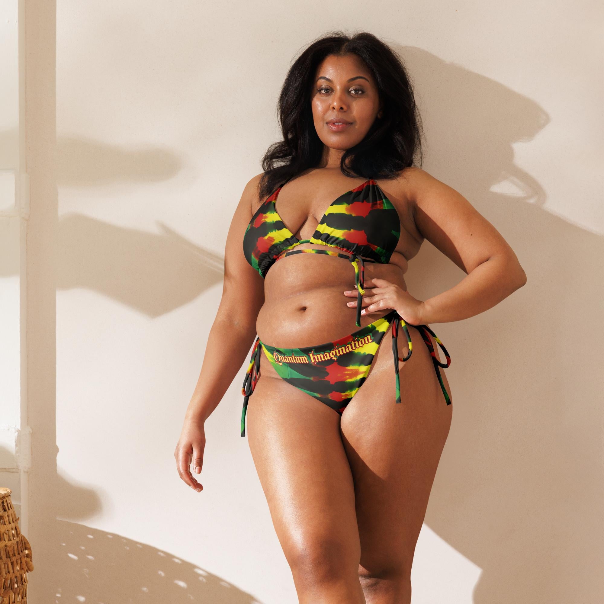 Rasta Sunburst string bikini