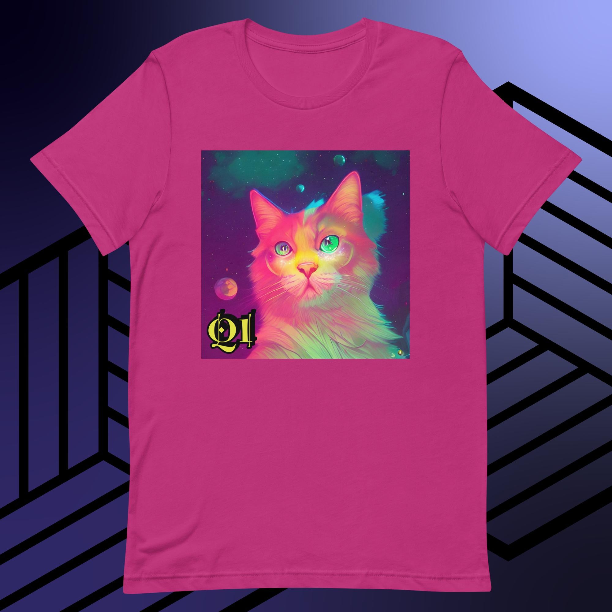 Psychedelic Purrrfection Unisex t-shirt