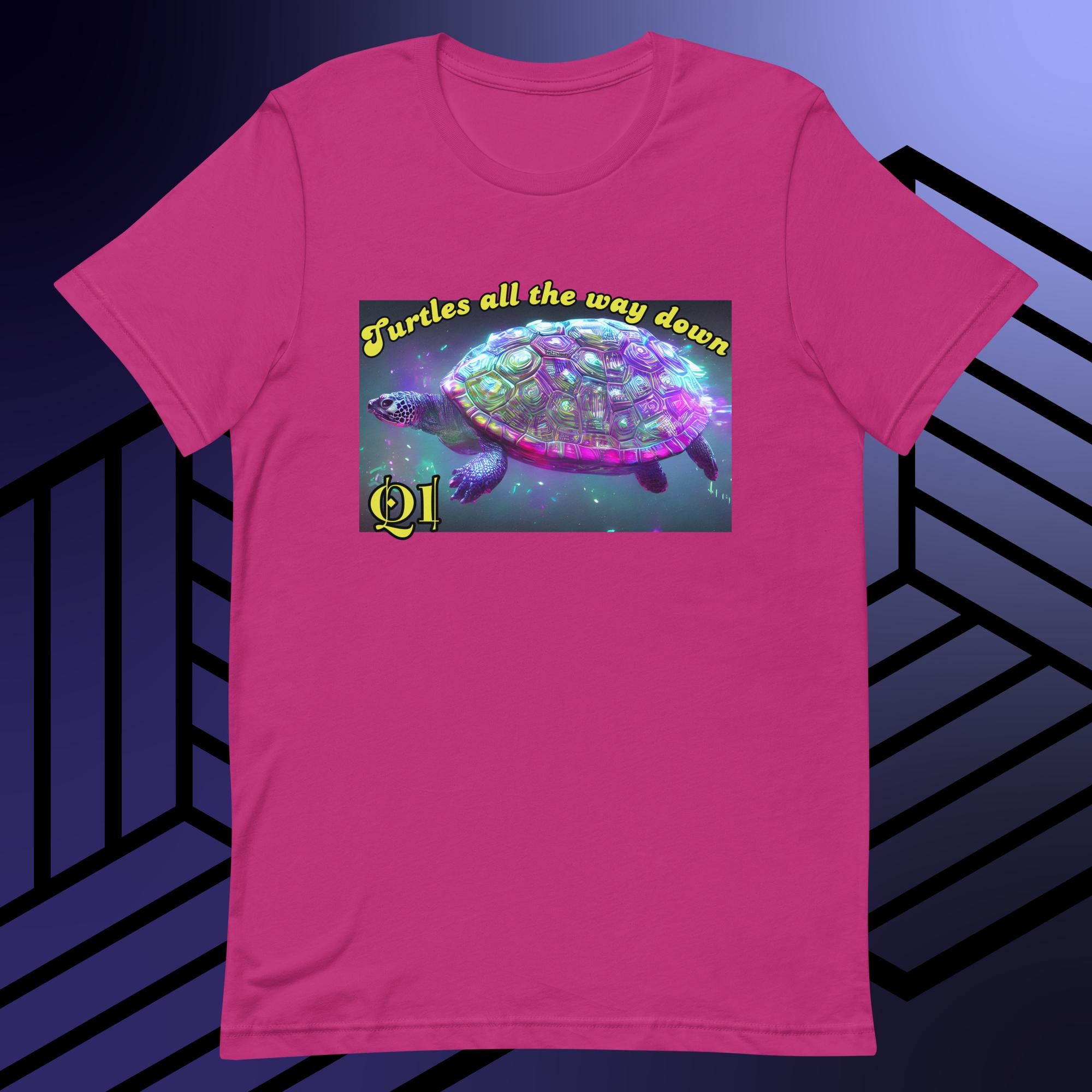 Turtles All The Way Down Unisex t-shirt
